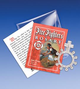 Saint Florian Firefighter Rosary Ring Packet
