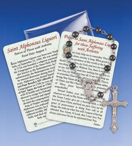 Saint Alphonsus Liguori/Arthritis 1 Decade Rosary with Prayer Card