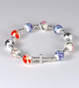 CERAMIC FLORAL BRACELET