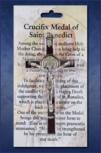 8Cm Saint Benedict Cross on Card