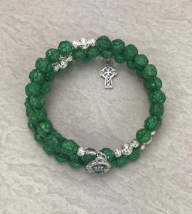 6mm IRISH ROSARY SPRING BRACELET