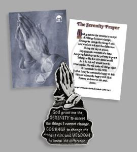 RECOVERY PRAYING HANDS VISOR CLIP