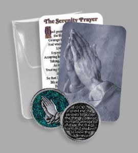 RECOVERY PVC POUCH WITH EPOXY SERENITY TOKEN