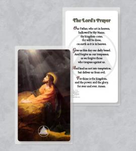 RECOVERY LORD'S PRAYER LAMINATED PRAYER CARD