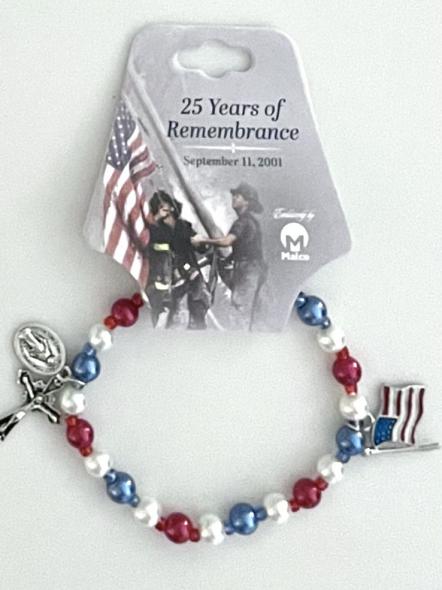 9/11 25th Anniversary 6mm Pearl Bracelet on Hangtag 9/11 25th Anniversary 6mm Pearl Bracelet on Hangtag