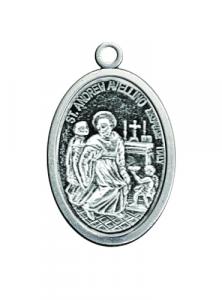 OVAL OXIDIZED MEDAL ST ANDREW AVELLINO