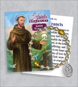 St Francis Bracelet with Prayer Card