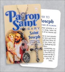 St Joseph Rosary On Prayer Card