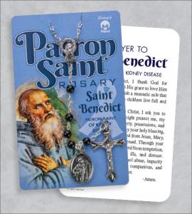 St Benedict Rosary On Prayer Card