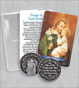 Saint Joseph Prayer Token Packet with Saint Joseph Image