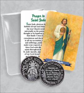 Saint Jude Prayer Token Packet with Saint Jude Image