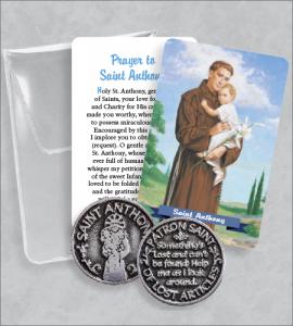 Saint Anthony Prayer Token Packet with Saint Anthony Image
