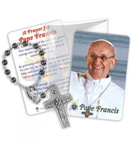 Pope Francis One Decade Rosary In Vinyl Pouch