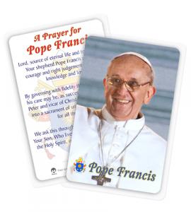 Pope Francis Laminated Holy Card