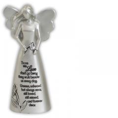 5in Those We Love Angel Figurine Boxed Silver Finish