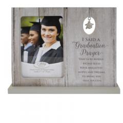 Graduation Prayer Standing Frame With Grad Cap Charm Boxed