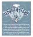 Godparents Angel Crystal Lapel Pin